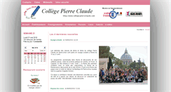 Desktop Screenshot of college-pierreclaude.com