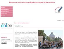 Tablet Screenshot of college-pierreclaude.com